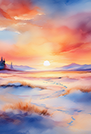 夜明けのイラスト